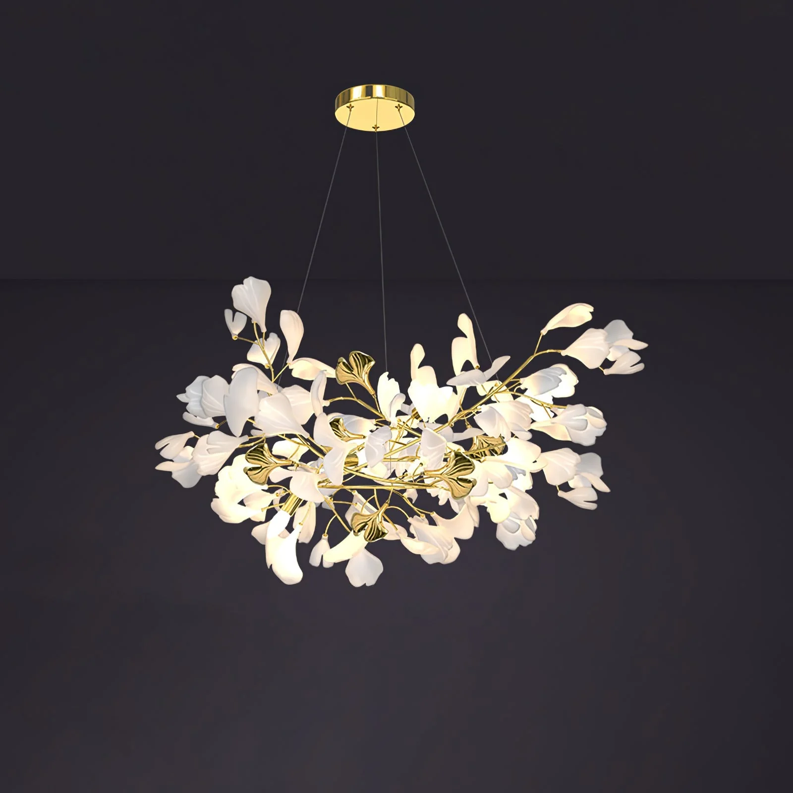 Gingko Ceramic Branch Chandelier Z - Image 37