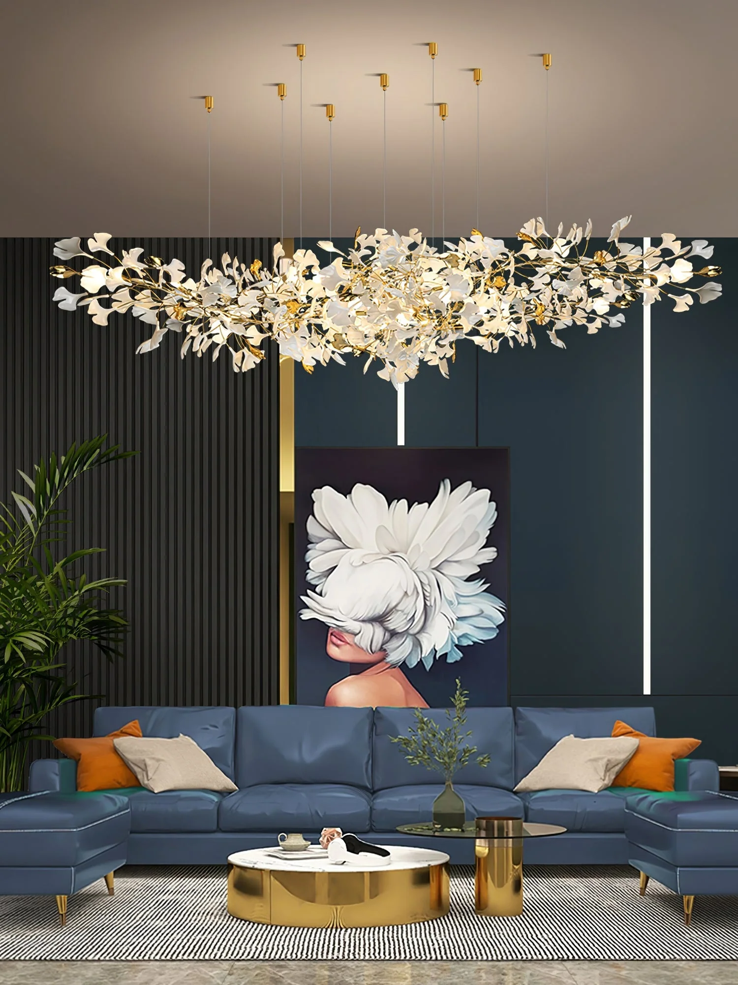 Gingko Ceramic Branch Chandelier Z - Image 39