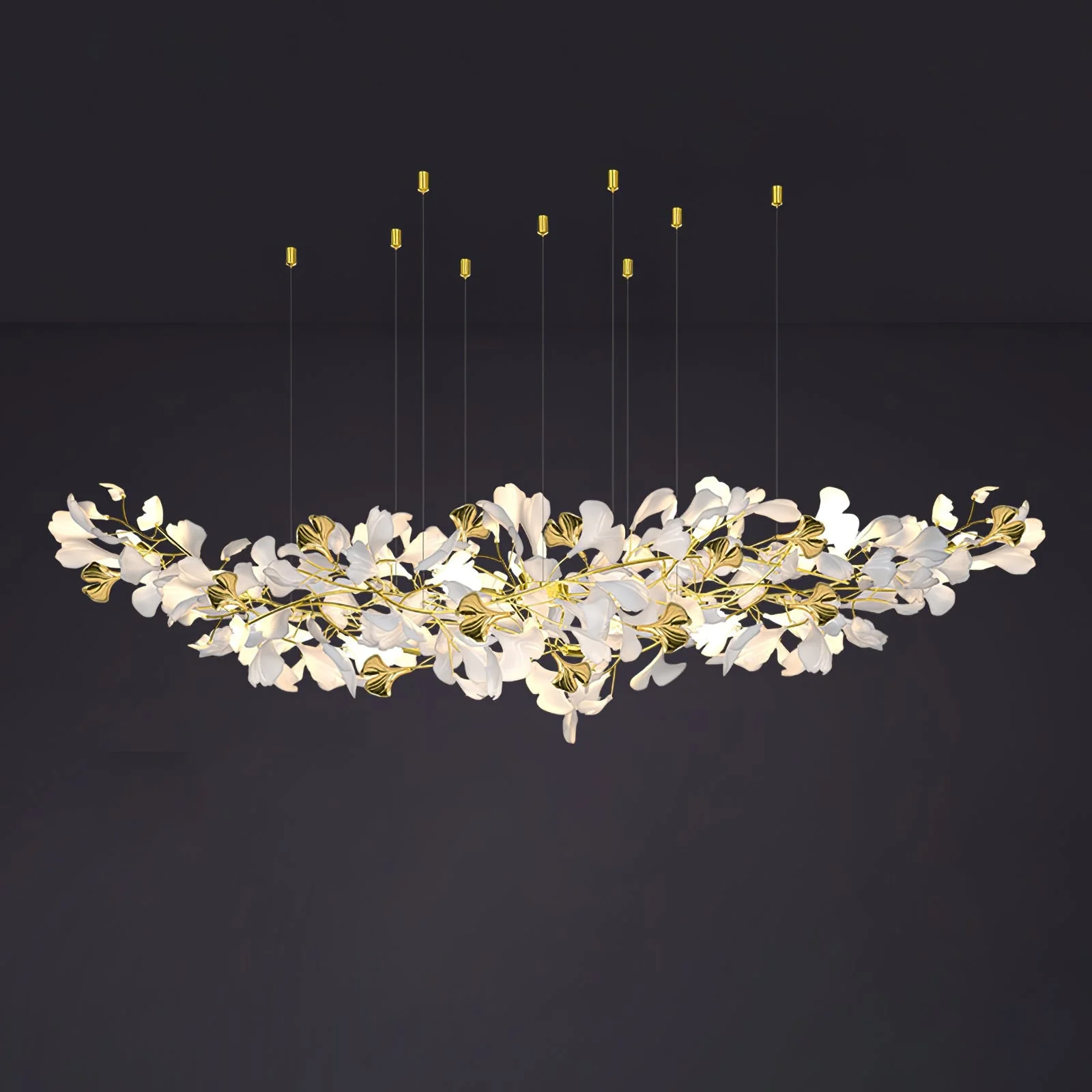 Gingko Ceramic Branch Chandelier Z - Image 40