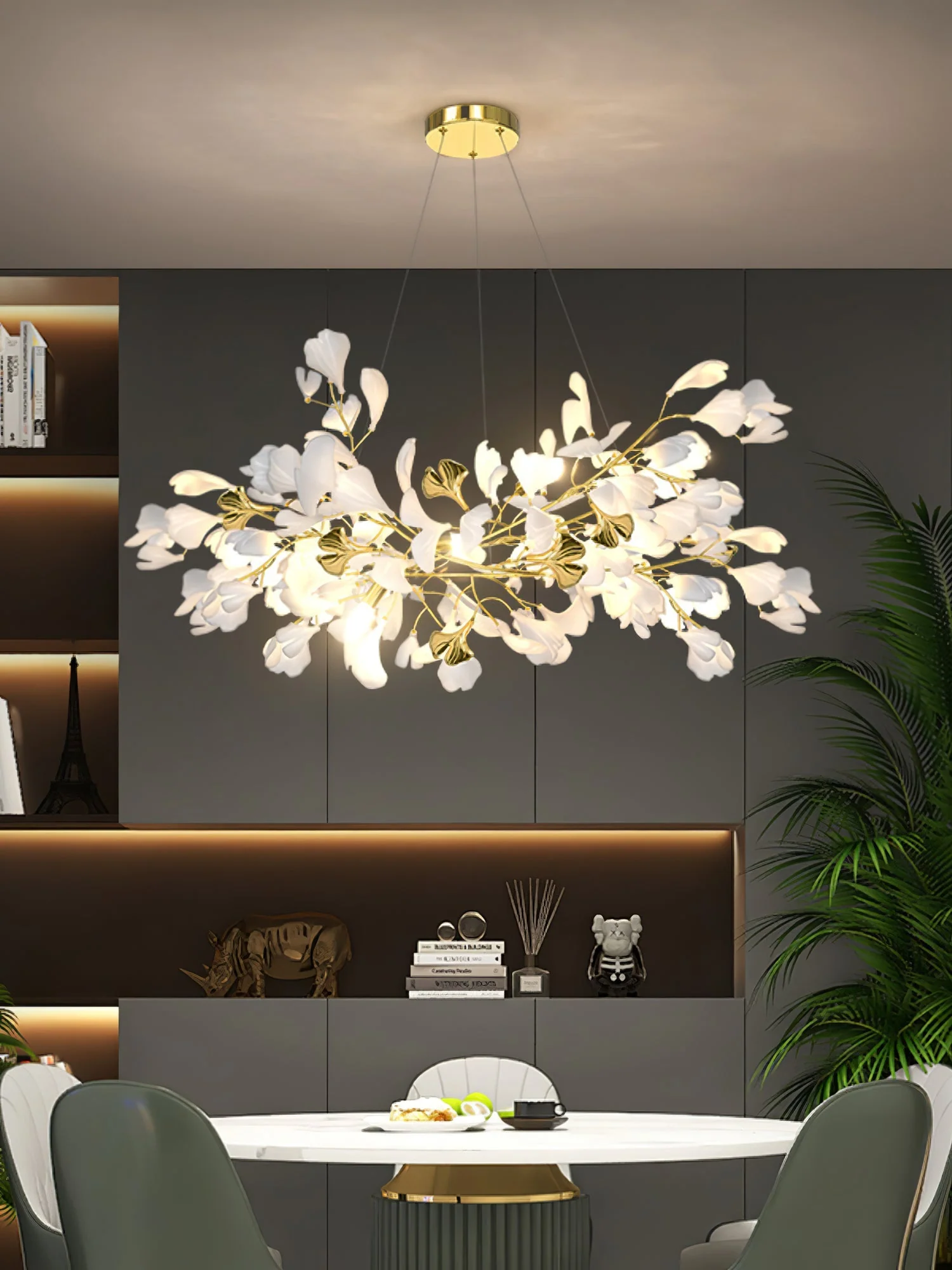 Gingko Ceramic Branch Chandelier Z - Image 47