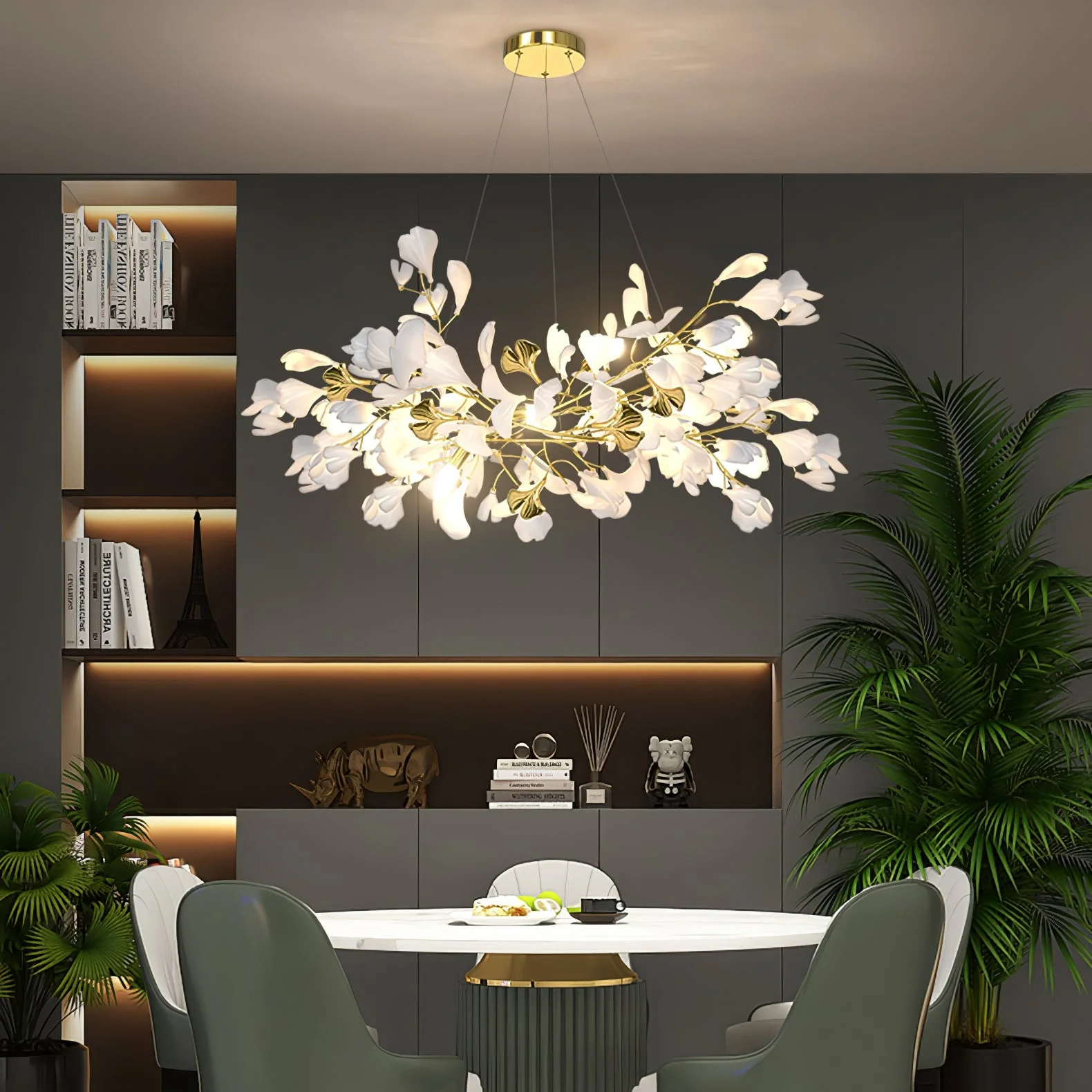 Gingko Ceramic Branch Chandelier Z - Image 50