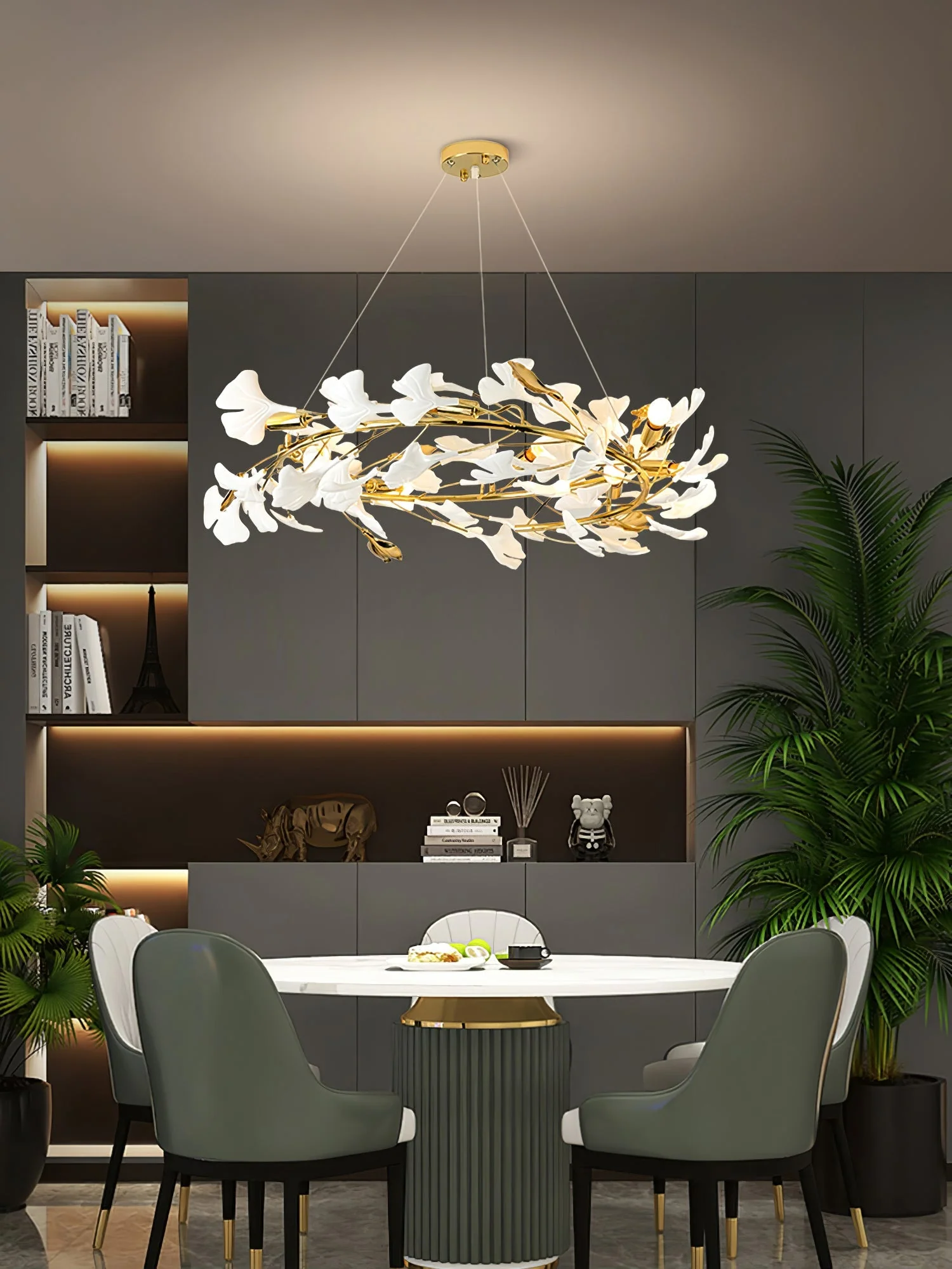 Gingko Ceramic Branch Chandelier Z - Image 51