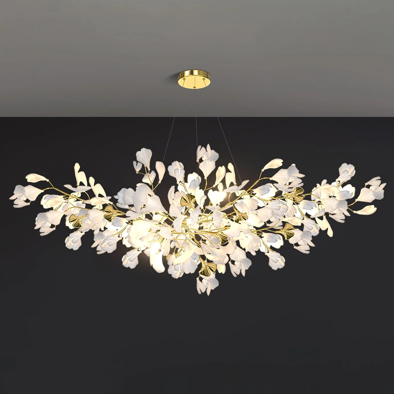 Gingko Ceramic Branch Chandelier Z - Image 52