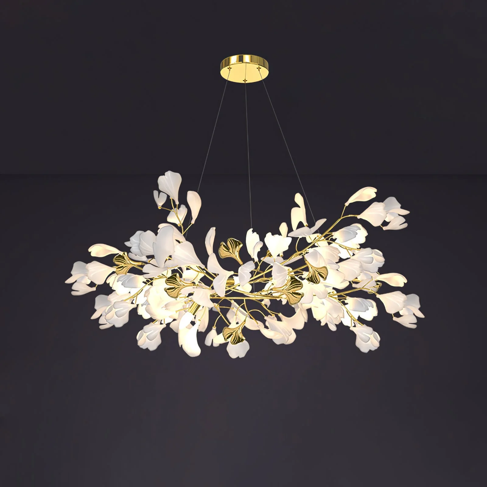 Gingko Ceramic Branch Chandelier Z - Image 54