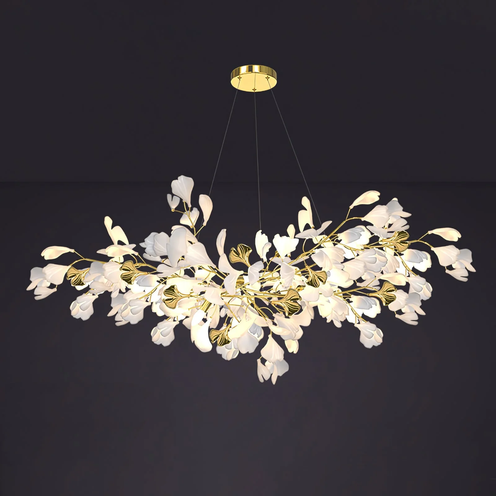 Gingko Ceramic Branch Chandelier Z - Image 60