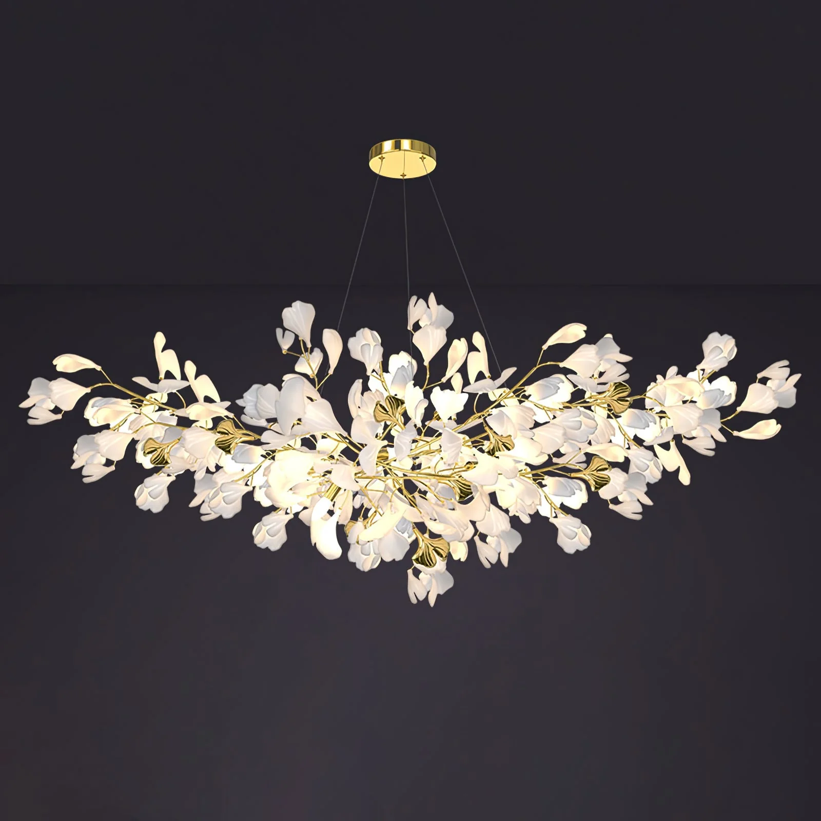 Gingko Ceramic Branch Chandelier Z - Image 64