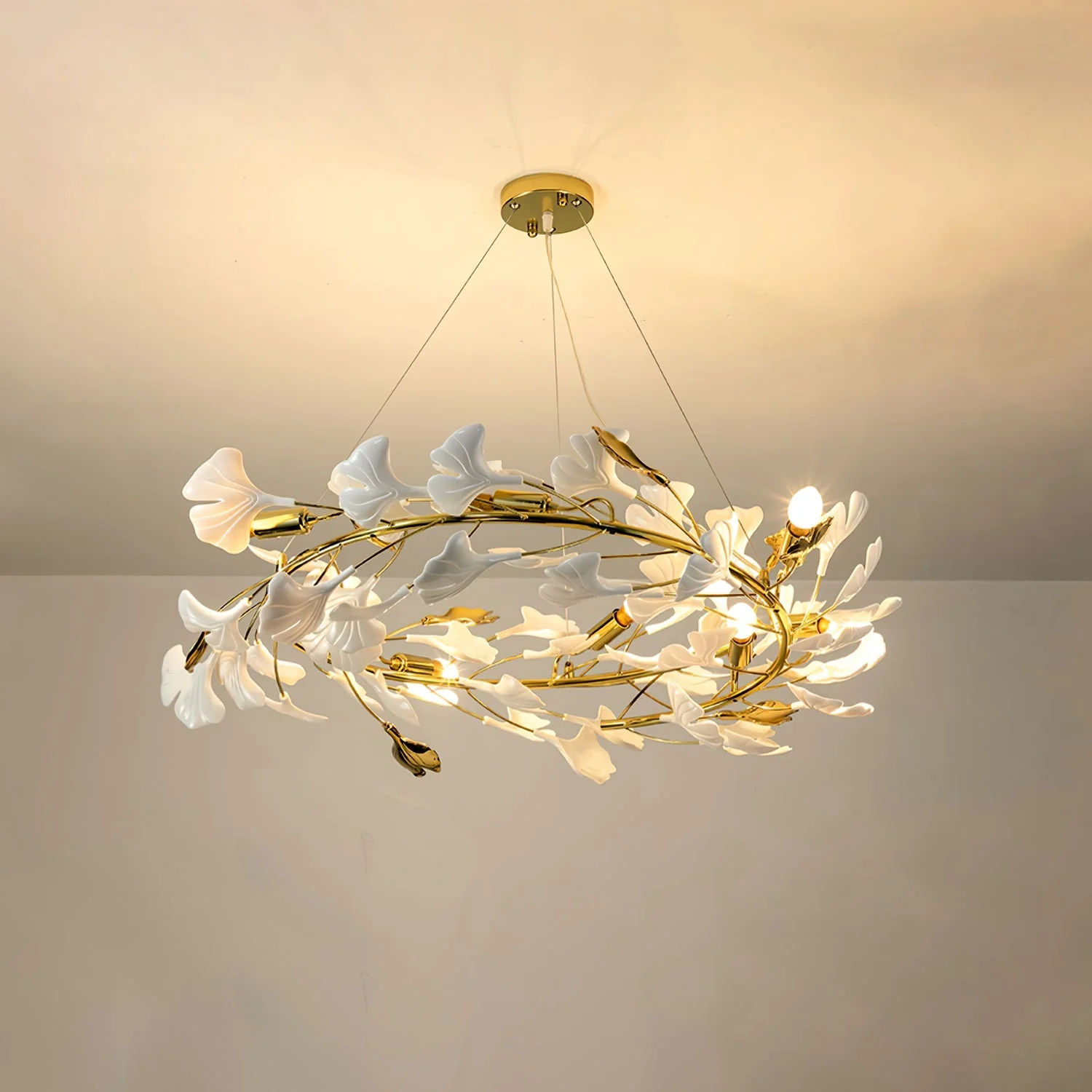 Gingko Ceramic Branch Chandelier Z - Image 70