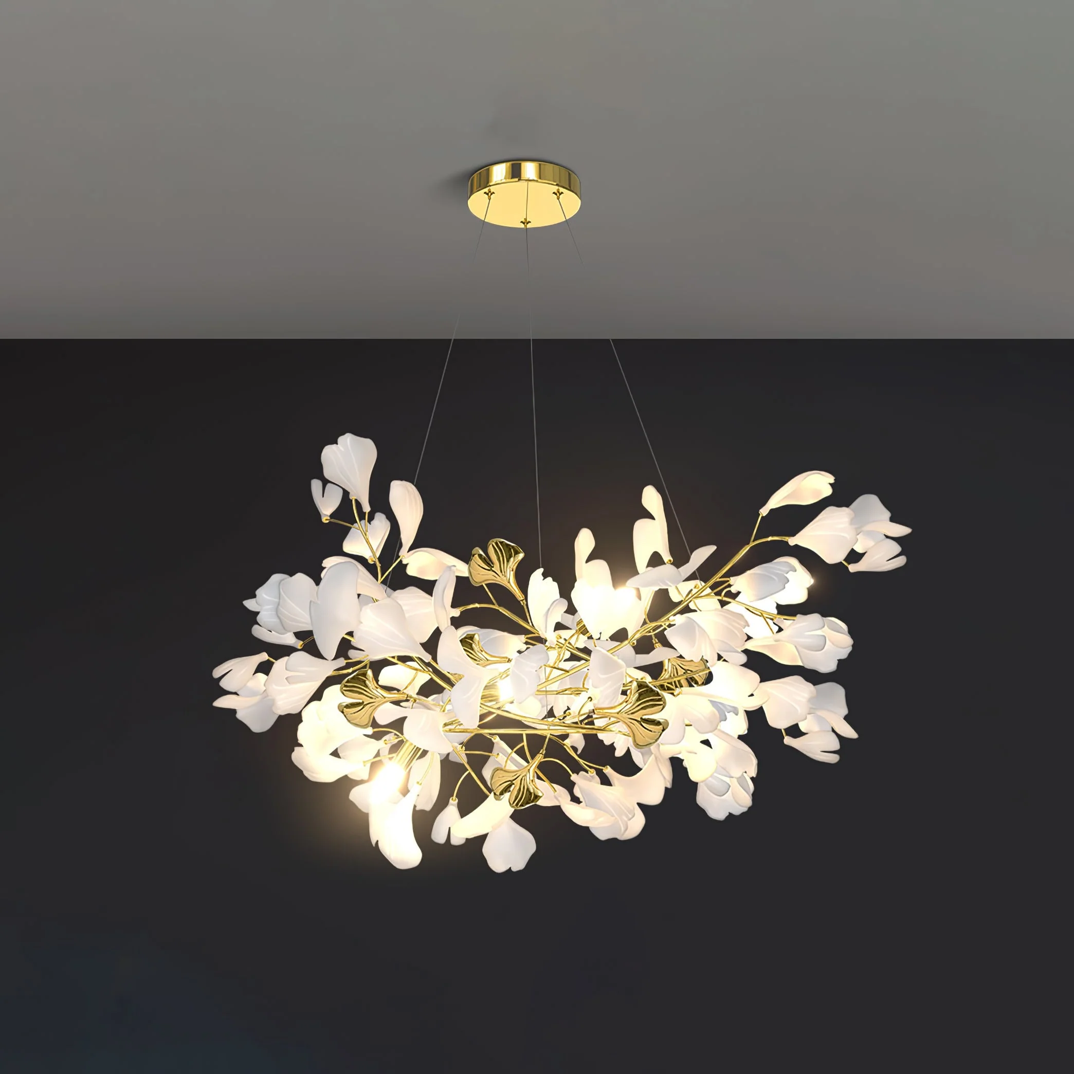 Gingko Ceramic Branch Chandelier Z - Image 71