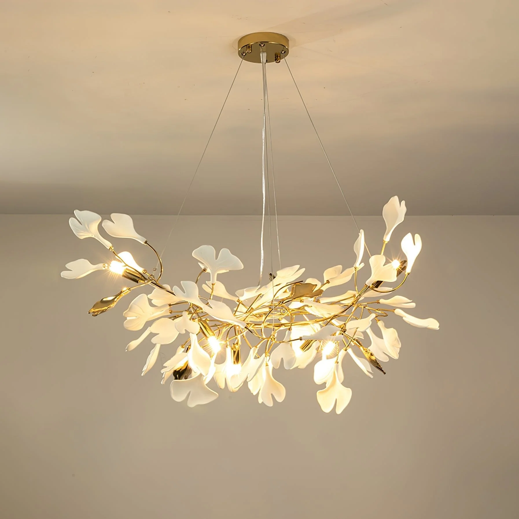 Gingko Ceramic Branch Chandelier Z - Image 8