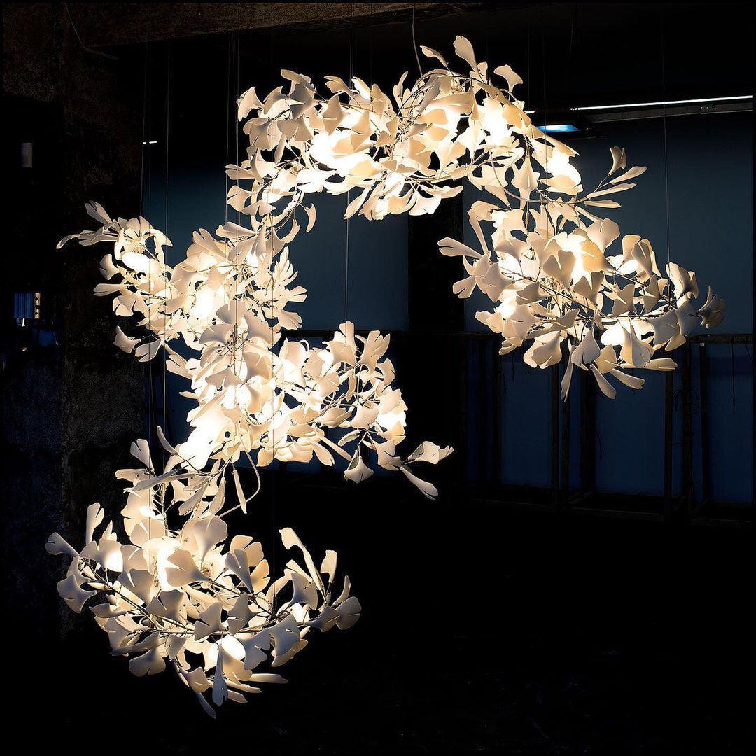 Gingko Ceramics Combination Branch Chandelier - Image 10