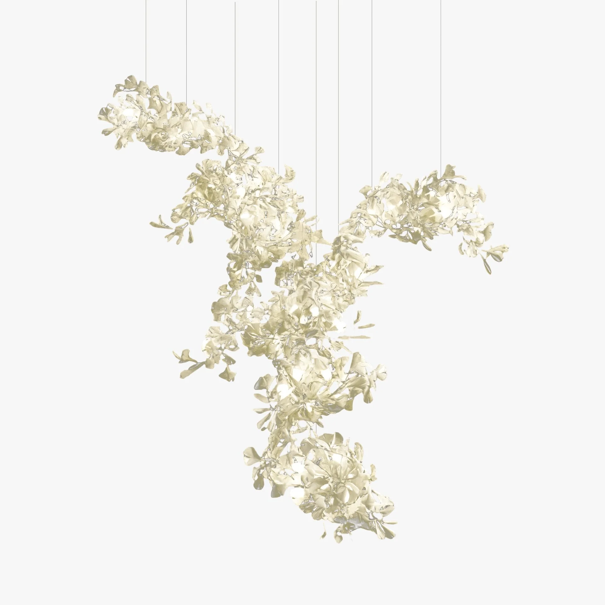 Gingko Ceramics Combination Branch Chandelier - Image 2