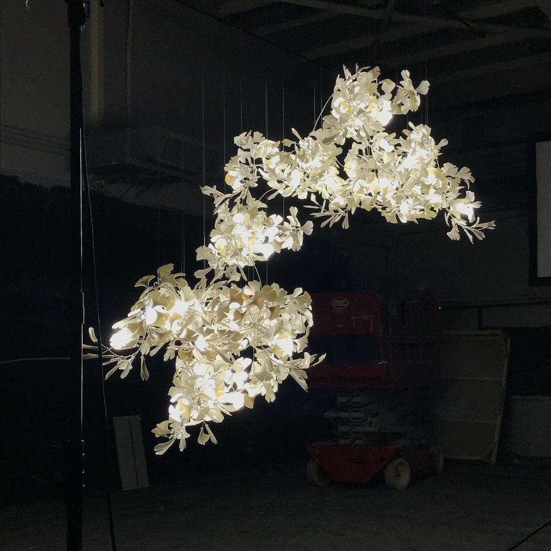 Gingko Ceramics Combination Branch Chandelier - Image 5