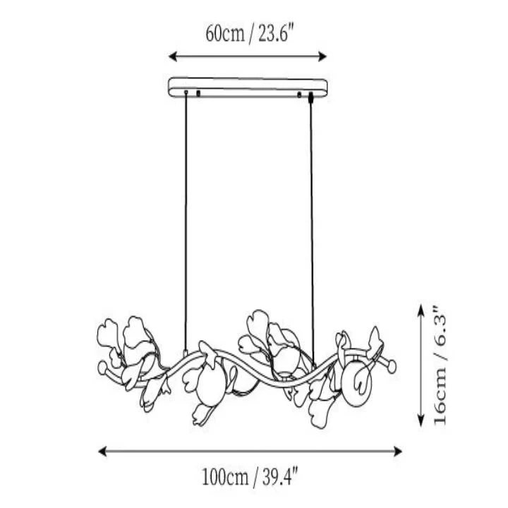 Gingko Glass Chandelier - Image 11