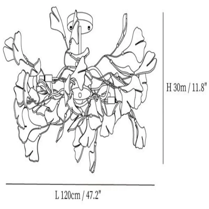 Gingko Luxury Chandelier Style B - Image 12