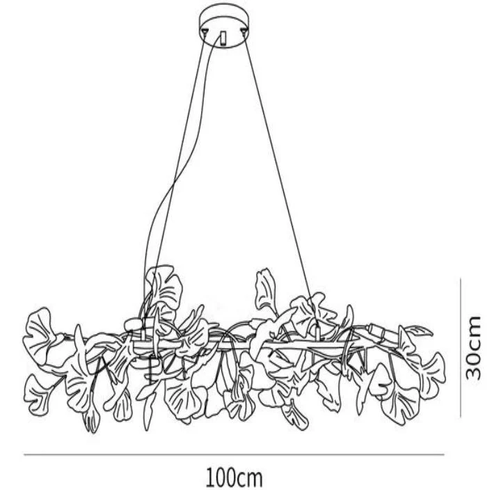 Gingko Luxury Chandelier Style E - Image 9