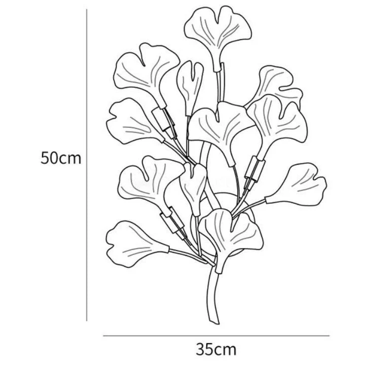 Ceramic Gingko Wall Lamp - Image 14