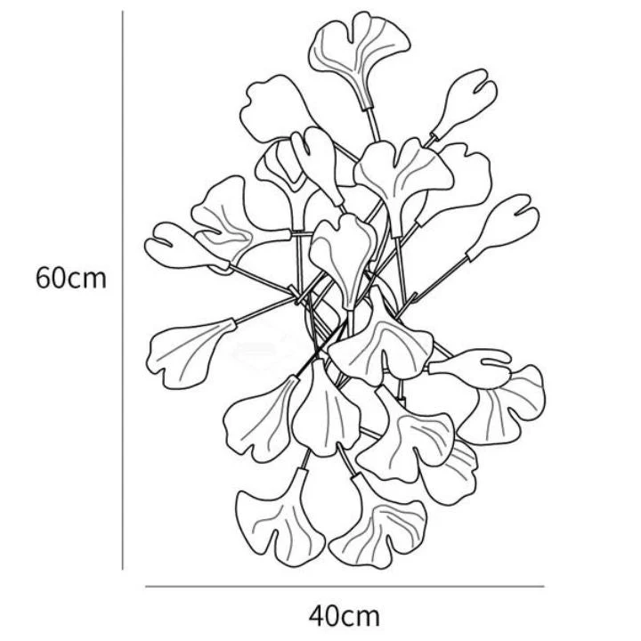 Ceramic Gingko Wall Lamp - Image 15