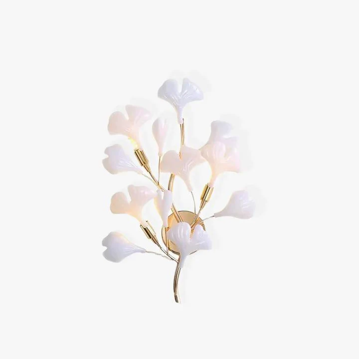 Ceramic Gingko Wall Lamp - Image 3