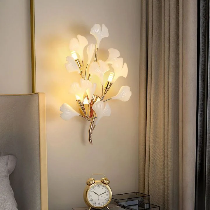 Ceramic Gingko Wall Lamp - Image 5