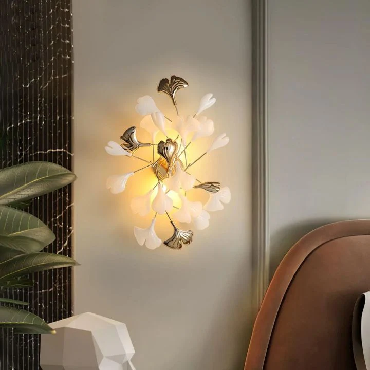 Ceramic Gingko Wall Lamp - Image 7