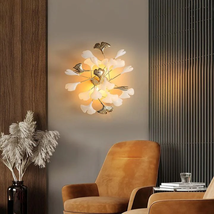 Ceramic Gingko Wall Lamp - Image 8