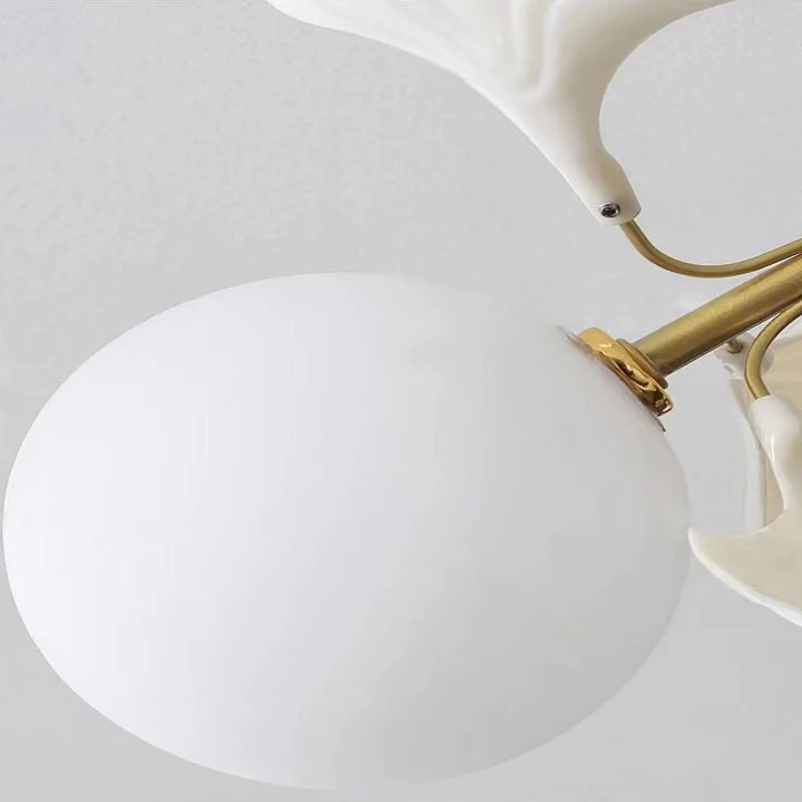 Ceramic Ginkgo Glass Ceiling Lamp - Image 10
