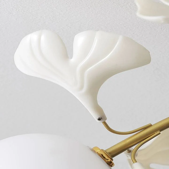 Ceramic Ginkgo Glass Ceiling Lamp - Image 11