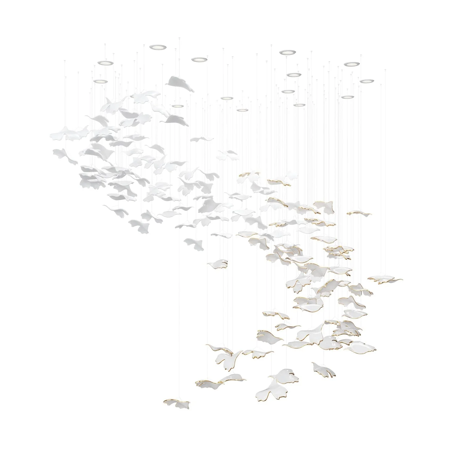 Ginkgo Ceramics Tree Chandelier - Image 10