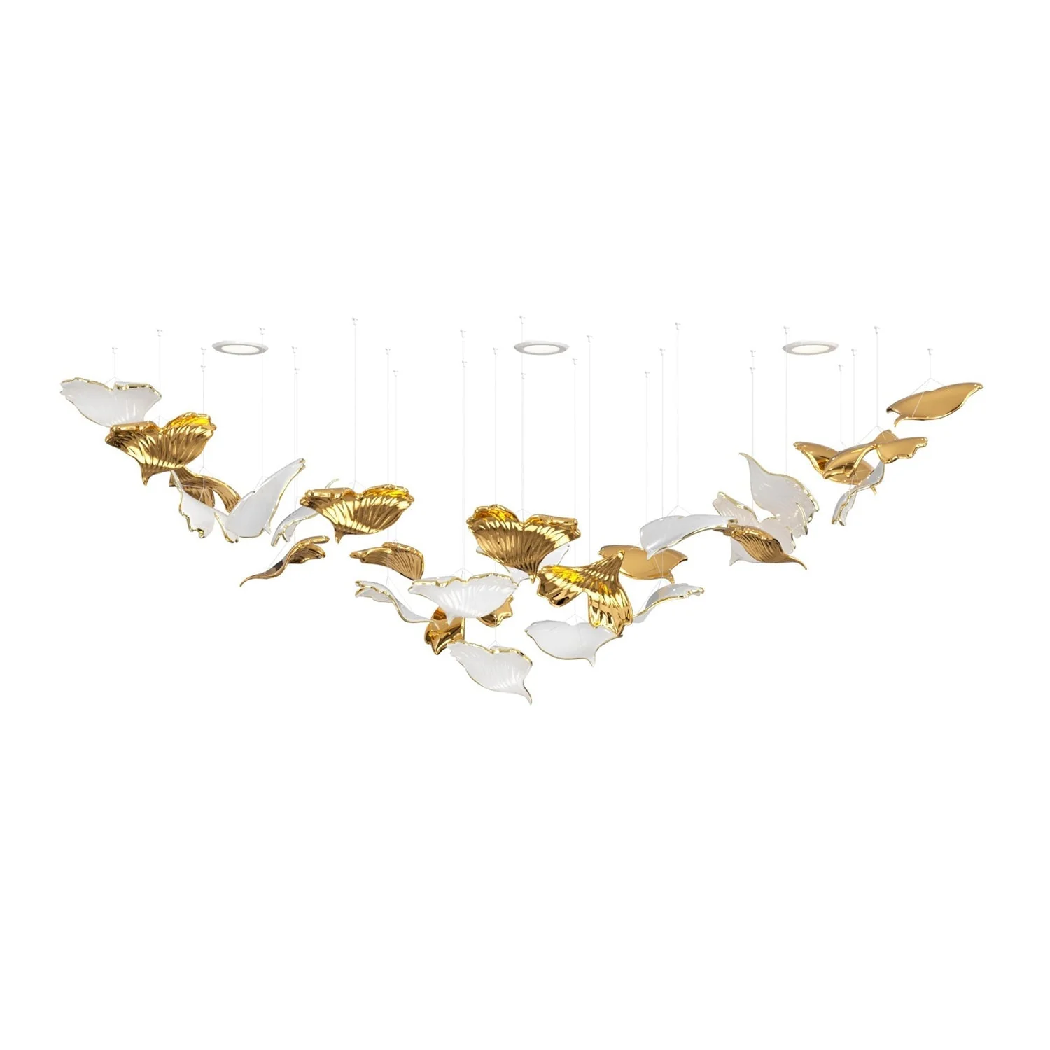 Ginkgo Ceramics Tree Chandelier - Image 12