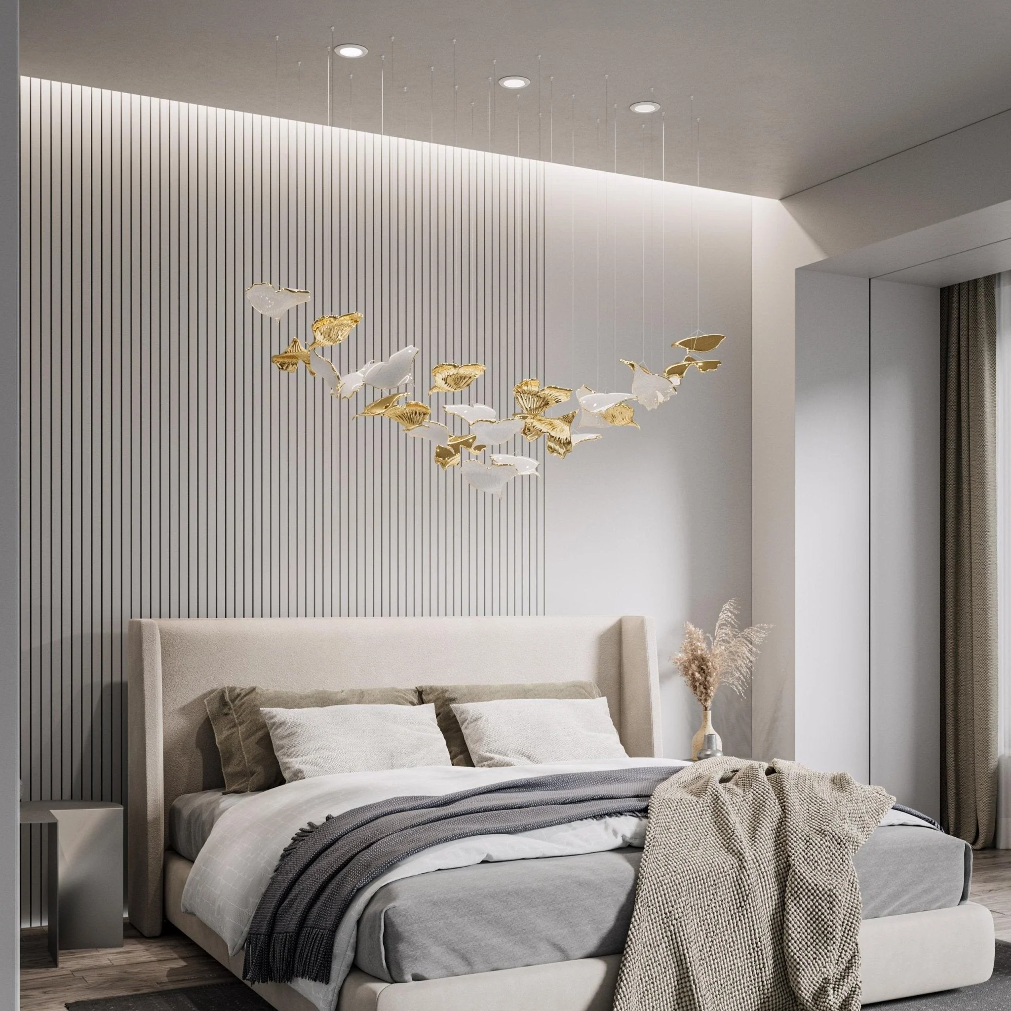 Ginkgo Ceramics Tree Chandelier - Image 2