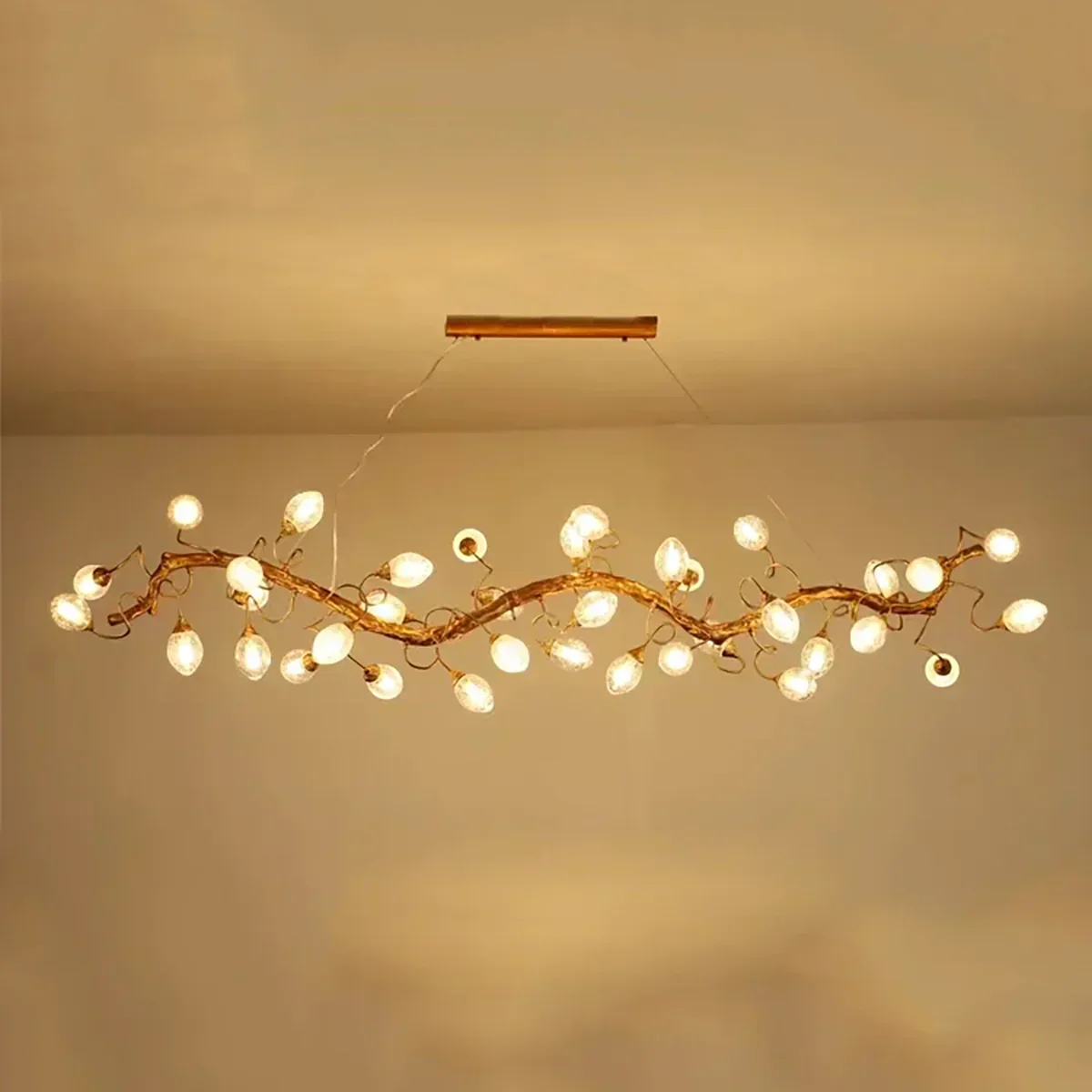 Art Clear Elegance Bubble Branch Linear Chandelier - Image 13