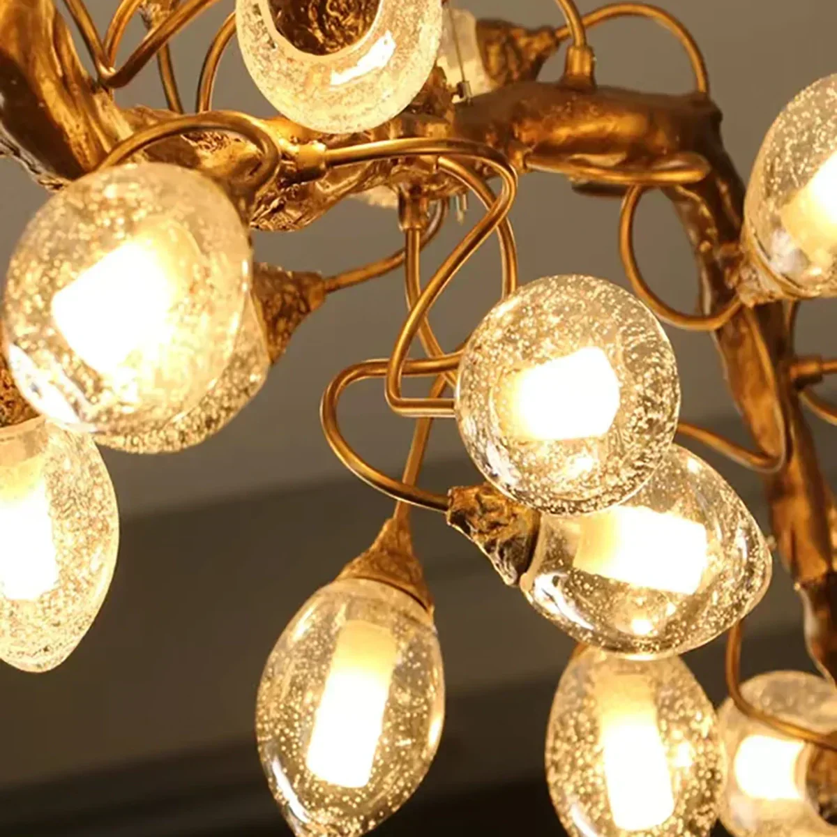 Art Clear Elegance Bubble Branch Linear Chandelier - Image 15