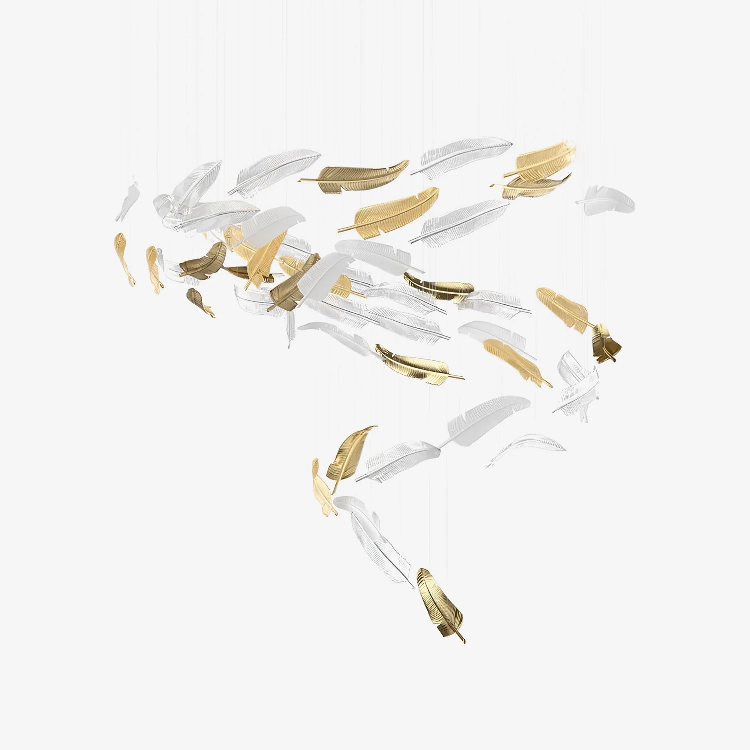 Galaxy Glass Feathers Flying Chandelier - Image 2