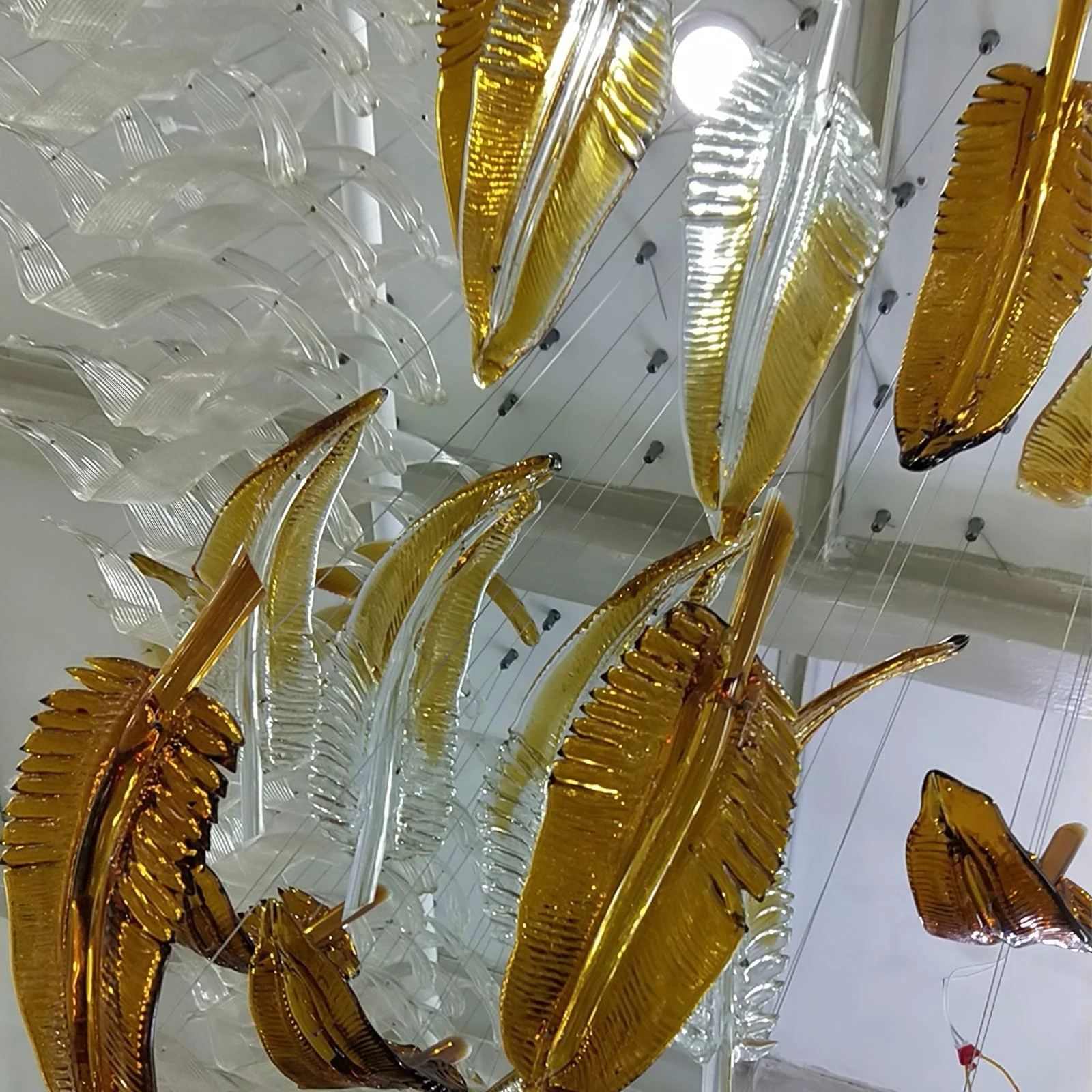 Galaxy Glass Feathers Flying Chandelier - Image 22