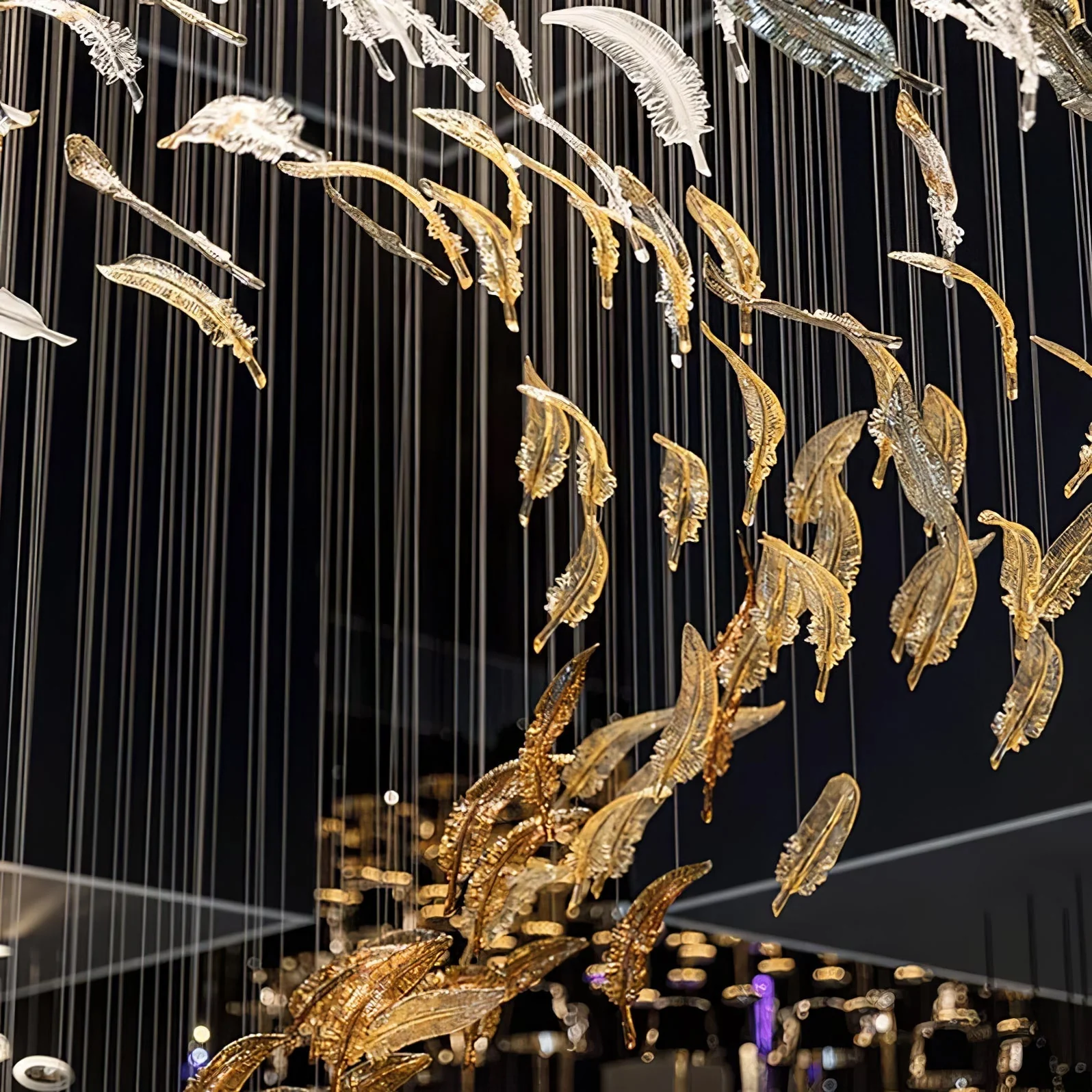Galaxy Glass Feathers Flying Chandelier - Image 50