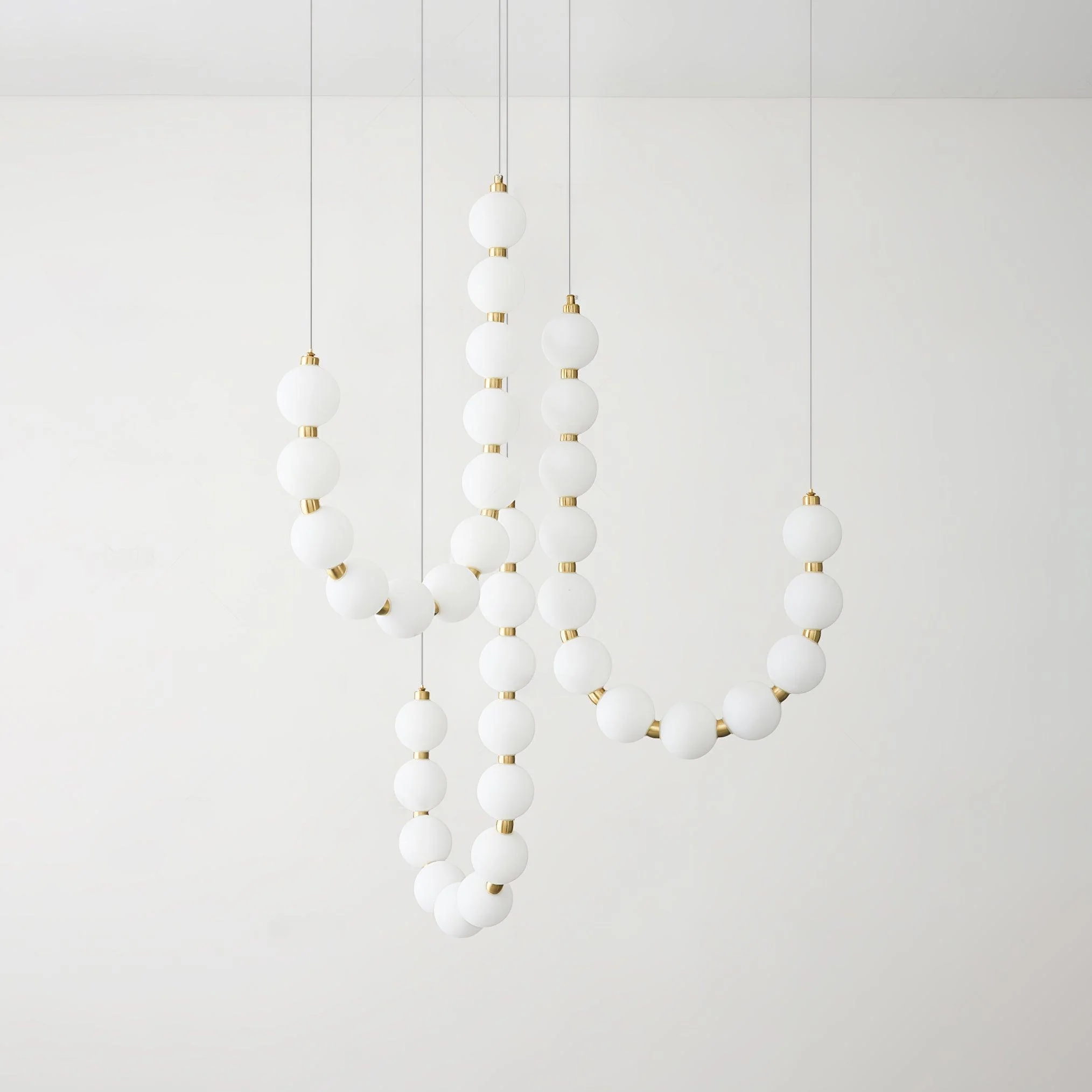 Glass Pearl Necklace Chandelier - Image 10