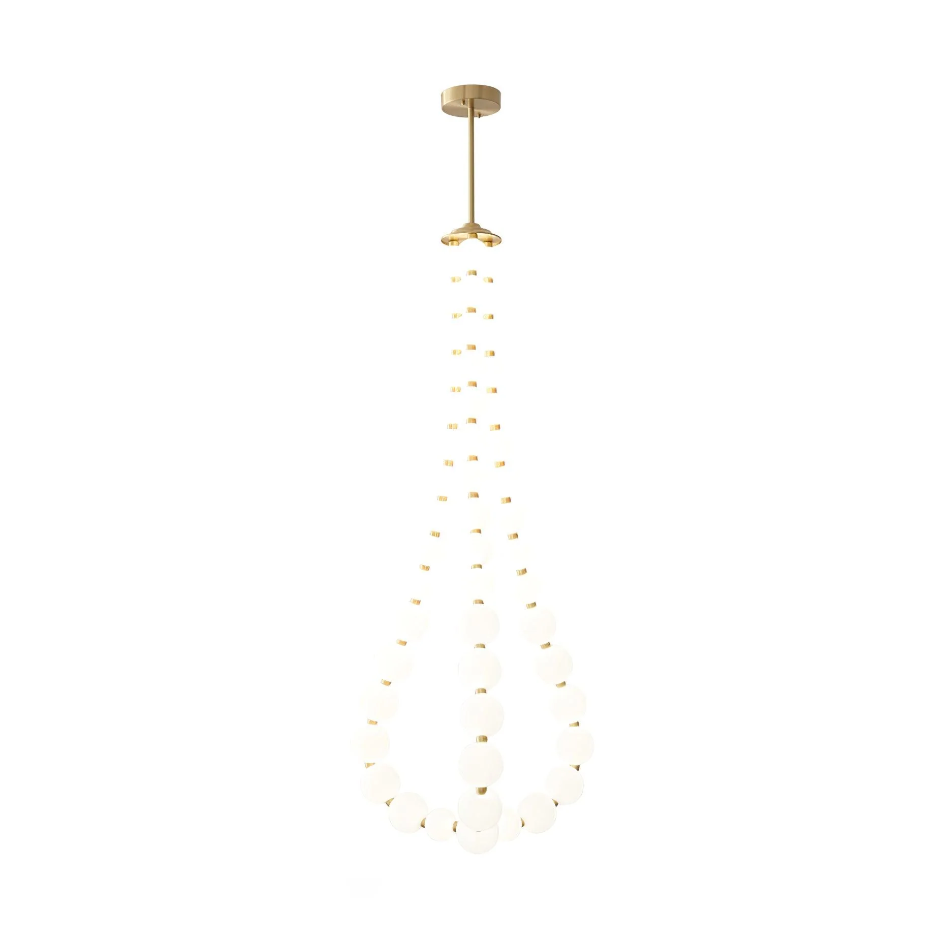 Glass Pearl Necklace Chandelier - Image 11