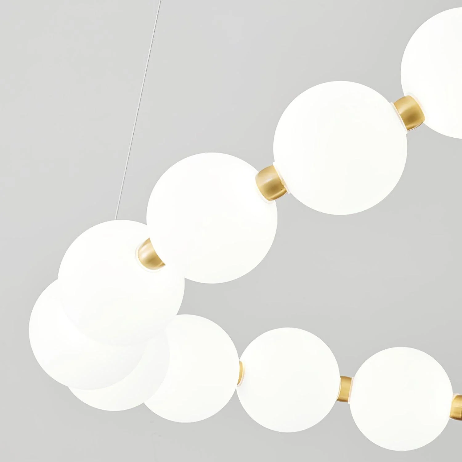 Glass Pearl Necklace Chandelier - Image 13