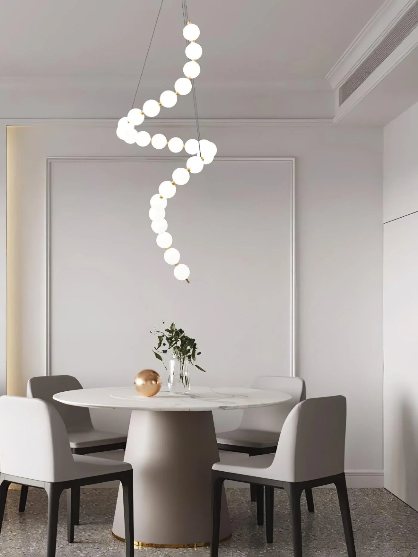 Glass Pearl Necklace Chandelier - Image 19
