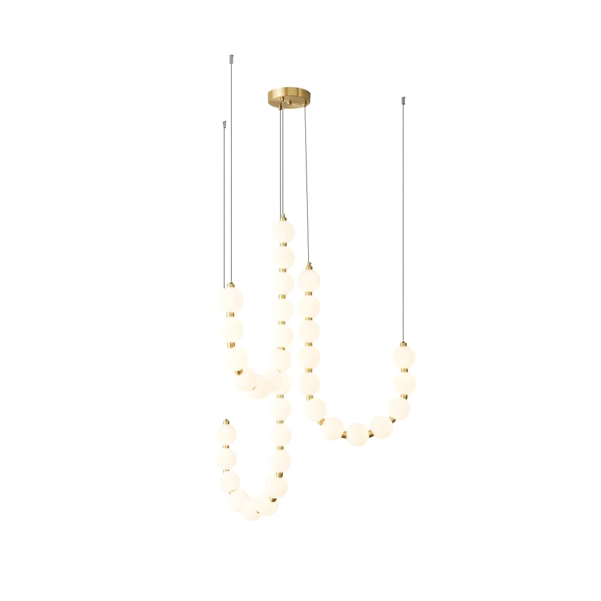 Glass Pearl Necklace Chandelier - Image 20