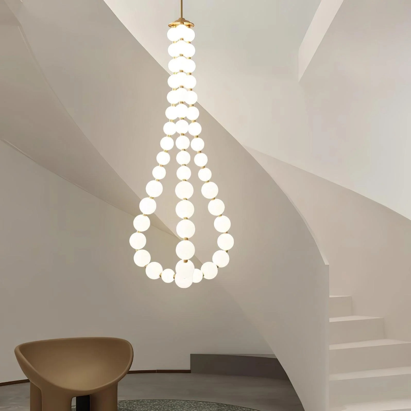 Glass Pearl Necklace Chandelier - Image 21