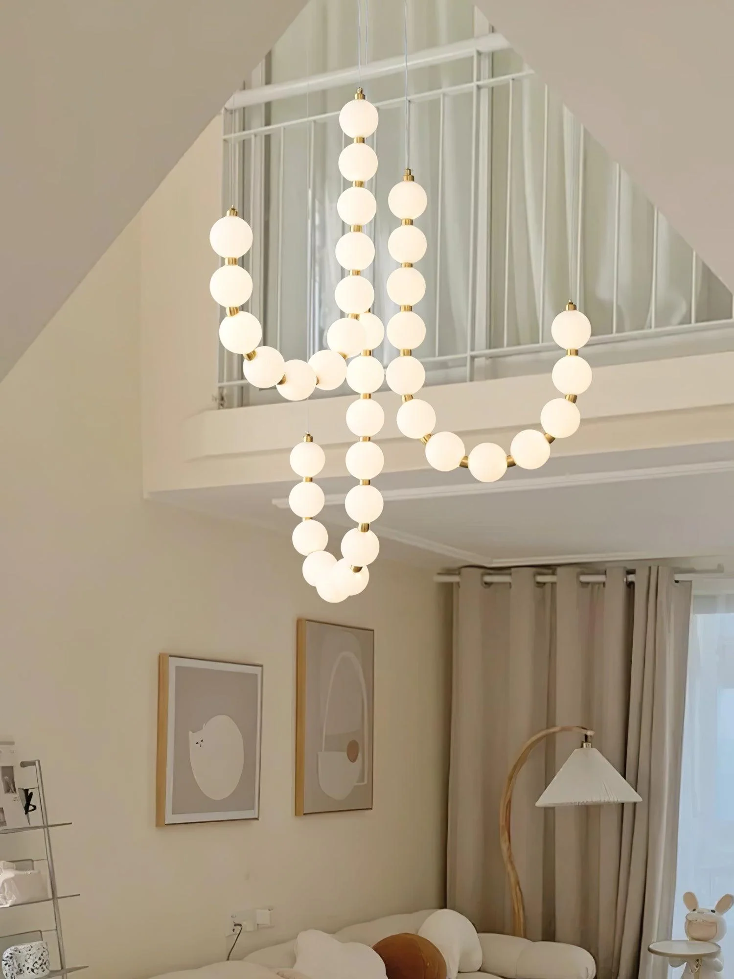 Glass Pearl Necklace Chandelier - Image 26