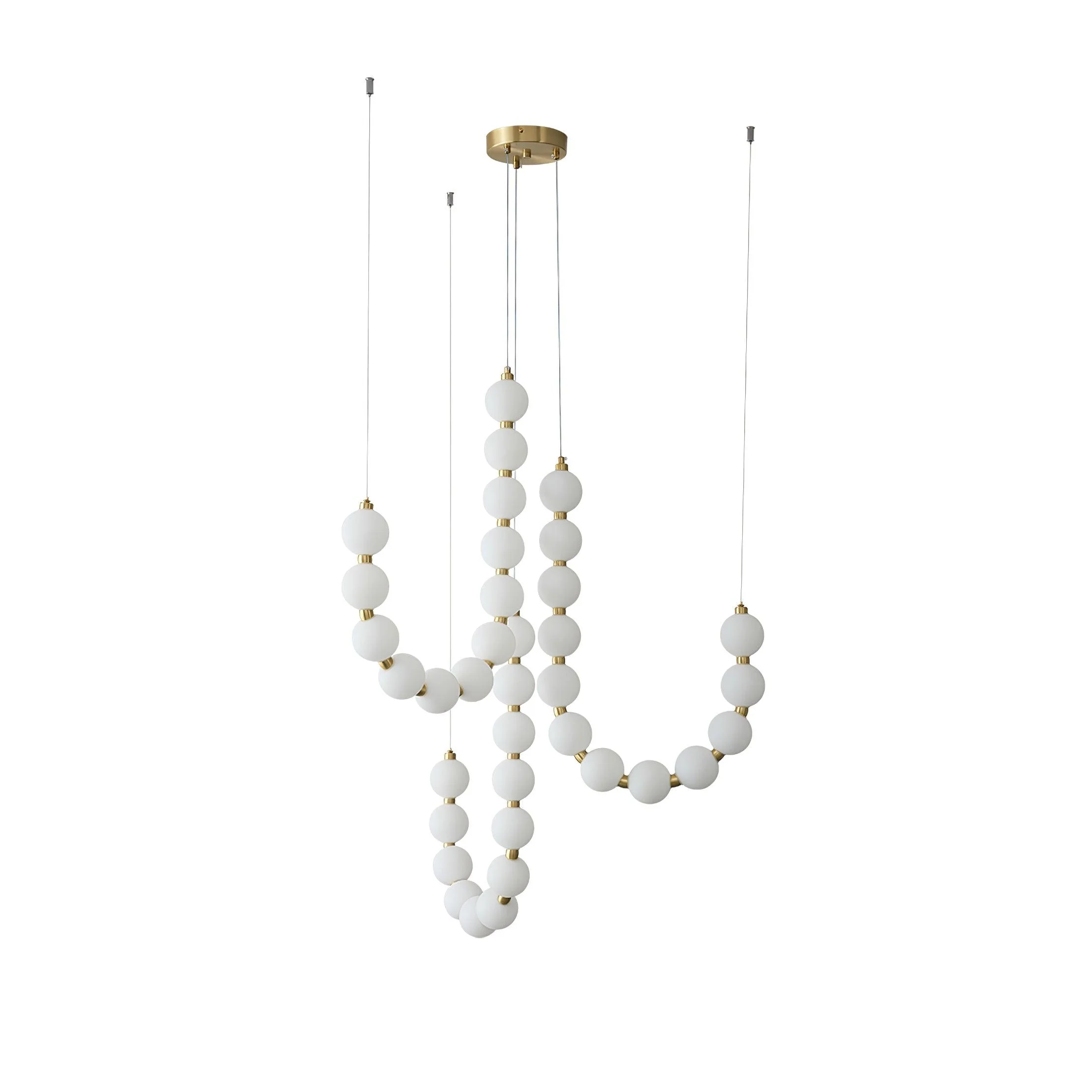 Glass Pearl Necklace Chandelier - Image 27