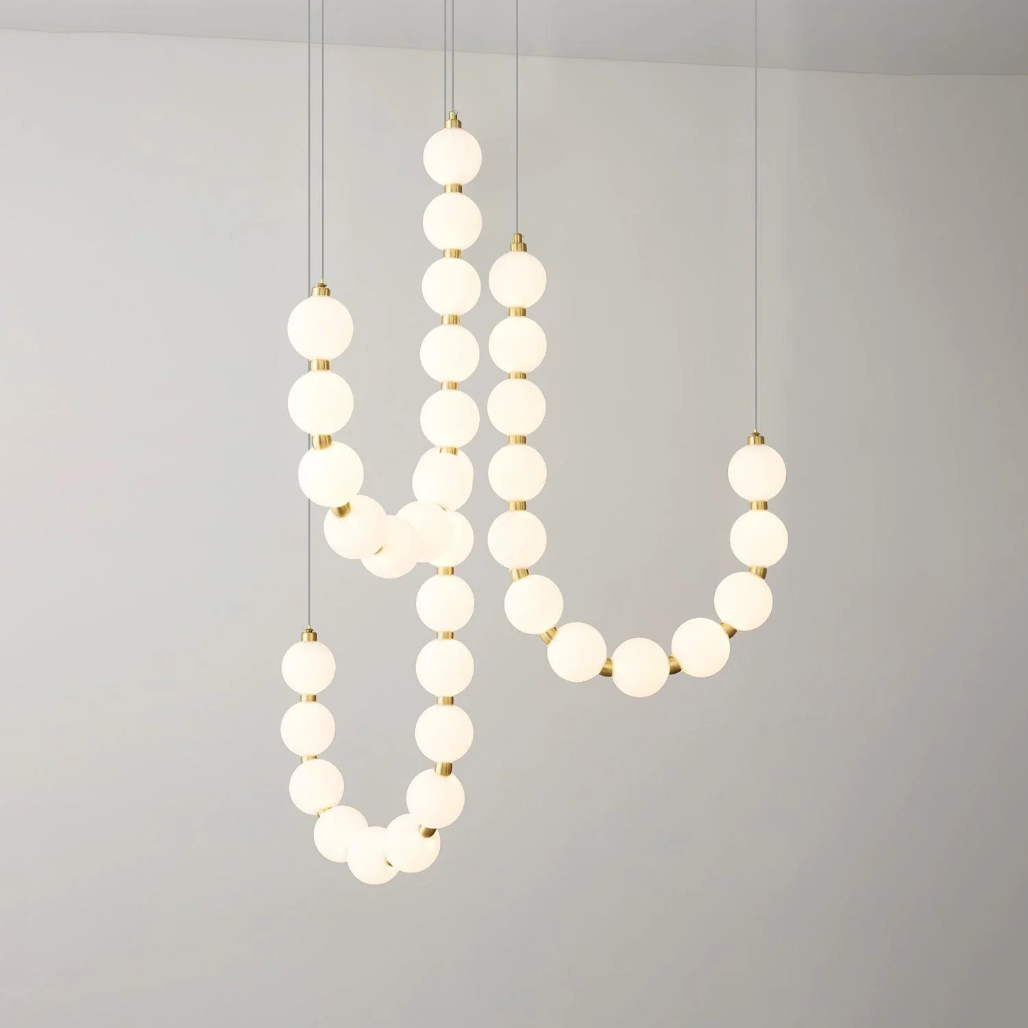 Glass Pearl Necklace Chandelier - Image 31