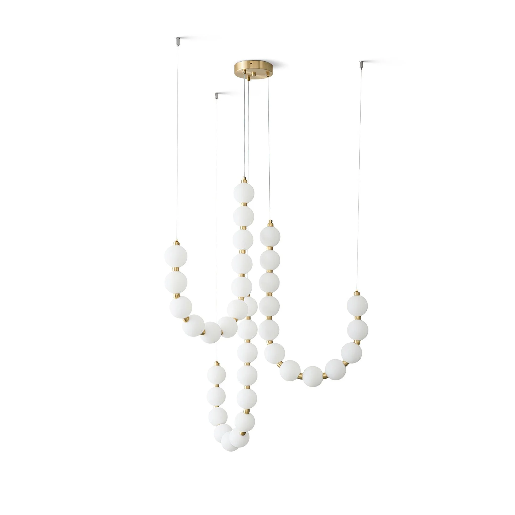 Glass Pearl Necklace Chandelier - Image 38