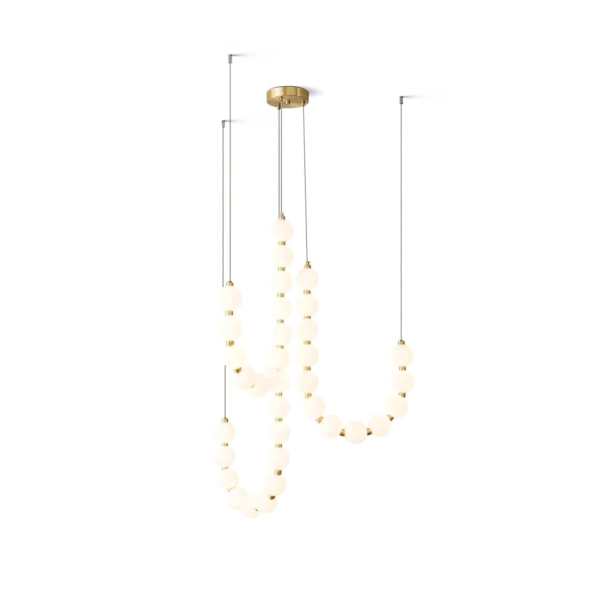 Glass Pearl Necklace Chandelier - Image 42