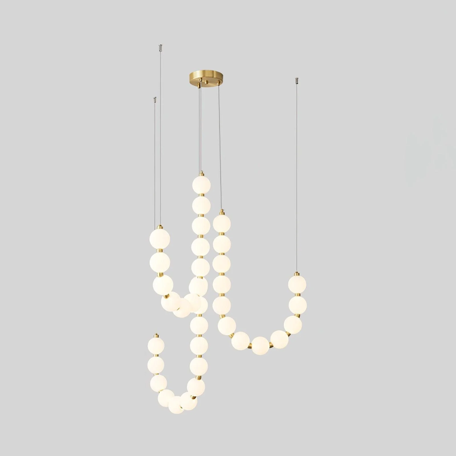 Glass Pearl Necklace Chandelier - Image 44