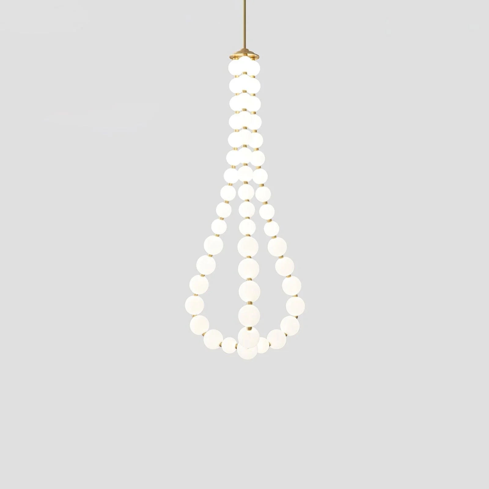 Glass Pearl Necklace Chandelier - Image 47