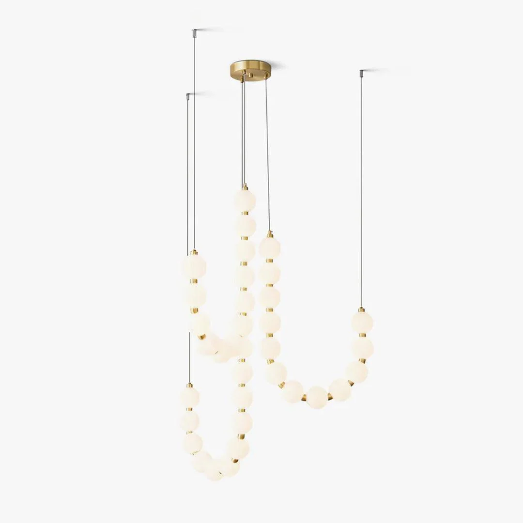 Glass Pearl Necklace Chandelier - Image 48