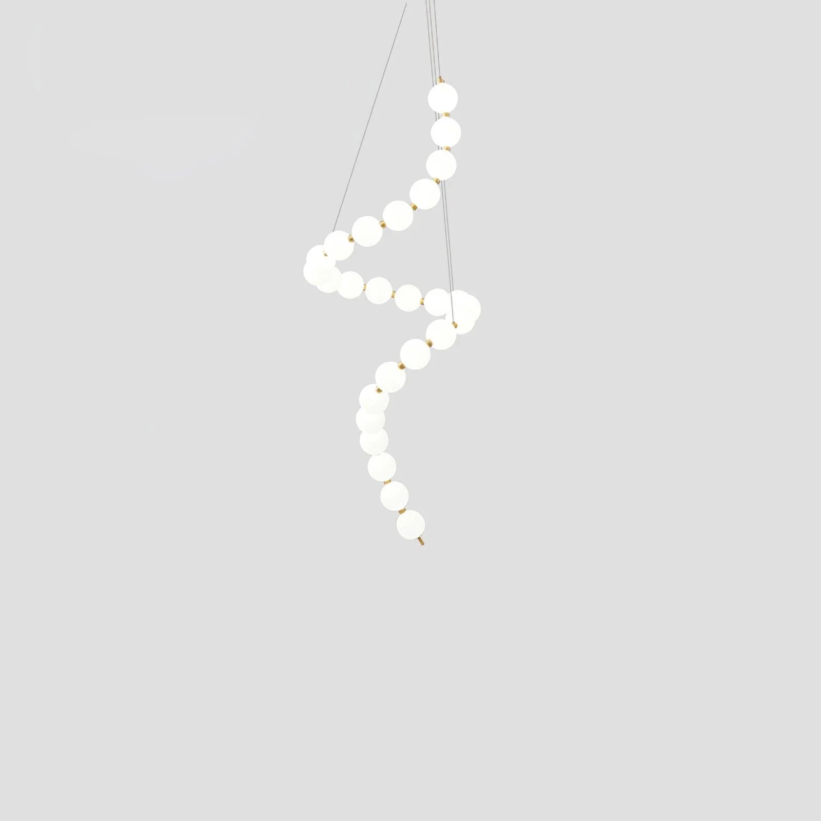 Glass Pearl Necklace Chandelier - Image 49